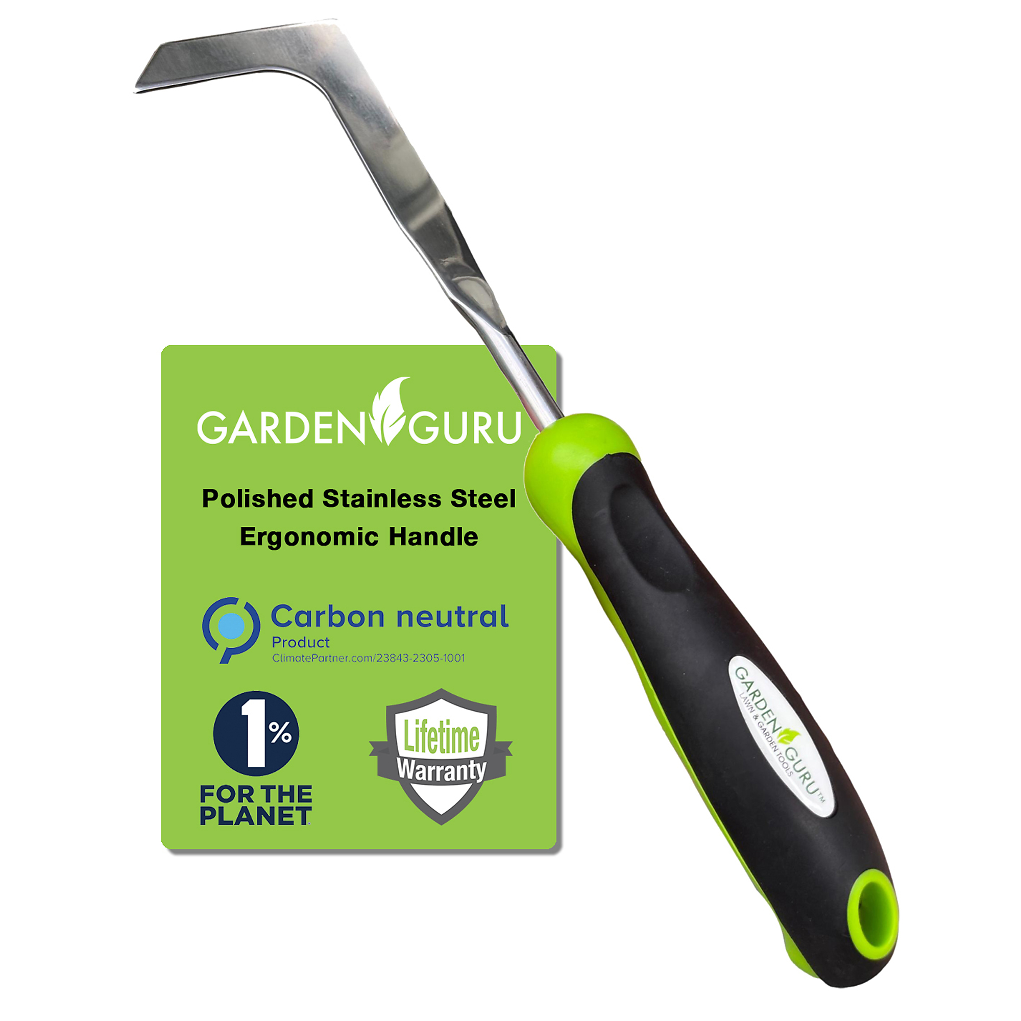 Garden Guru Patio Crack Weeder Tool — Stainless Steel, Ergonomic Handle, Model# PATIOWEEDER